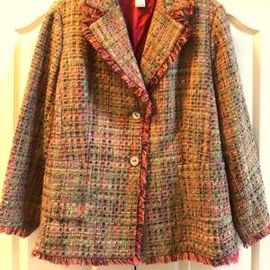 Denim24/7 Tweed Colorful Blazer